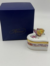 Herend Hungary Butterfly Heart Trinket Box 2003 Herend Guild RARE 🔥 Signed picture