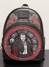 Loungefly Universal Monsters Dracula Stained Glass Mini Backpack picture