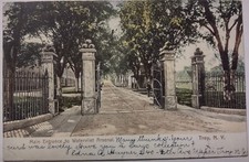 Vintage Main Entrance Watervliet Arsenal Troy New York Postcard 1906 picture