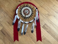 Native American Indian Sioux Lakota Blackfeet Leather War Shield Full Size picture