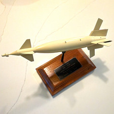 Vtg  Texas Instruments USAF GBU-10C/B Laser Guided Bomb contractor display model picture