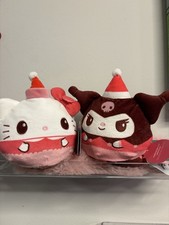 HTF TeeTurtle Hello Kitty Kuromi Christmas Reversible Plush Set NWT Sanrio picture