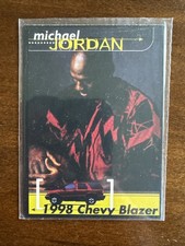 Upper Deck 1998 Michael Jordan VIP Card The Restaurant 1998 Chevy Blazer picture