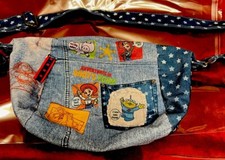 NWOT RARE Tokyo Disney Resort Exclusive Toy Story Denim Shoulder Crossbody Bag picture