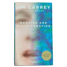 Jim Carrey Autographed Book Memoirs and Misinformation with Dana Vochon - Signed picture