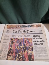 The Seattle Times Newspaper Front Page: Jan 1, 2002 picture