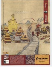 Emperor Rise of the Middle Kingdom PC Video Game Art 2002 Vintage Print Ad picture