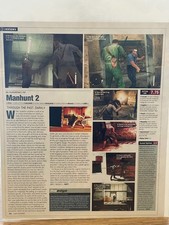 2007 Game Informer Manhunt 2 PS2 Wii PSP Review Magazine Page Ephemera picture