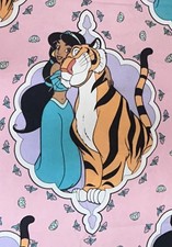 Aladdin PRINCESS JASMINE 1990’s   Disney  Vintage 1994 Twin Sheet picture