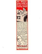 1966 AK MILLER / DEVIN COBRA ~ ORIGINAL SMALLER GRANT PISTON RING AD picture