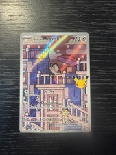 Galarian Meowth 141/128 Scarlet & Violet Illustration Rare Full Art Holo EN picture