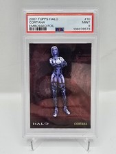 2007 Topps Halo Embossed Foil Cortana #10 PSA 9 picture