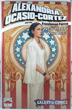 🔴🔥 ALEXANDRIA OCASIO CORTEZ #1 GALAXY OF COMICS VARIANT AOC NYC Zohran Mamdani picture