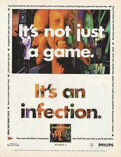 1995 BURN CYCLE Philips PC Original Video Game Promo PRINT AD 21x27cm NEX 03 picture
