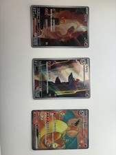 CHARMANDER IR CHARMELEON IR CHARIZARD EX FULL ART POKEMON 151 (korean) LOT OF 3 picture