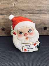 Vintage Josef Original Santa Claus Napkin Holder Side Eye Retro Christmas 50s picture