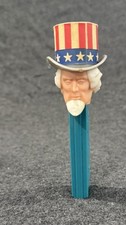 Pez Uncle Sam Bicentennial No Feet Vintage Austria Dispenser Cracked picture