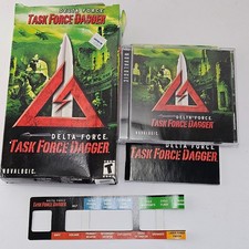 Delta Force Task Force Dagger PC Game Complete NovaLogic w/ Box, Manual, Key Car picture
