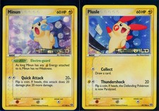 Pokemon EX EMERALD - #37/106 Minun #39/106 Plusle - Reverse Holo - ENG - LP picture