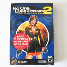 No One Lives Forever 2 PC Game Two CD Rom Windows Monolith Sierra 2002 Manual picture