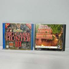 Hunter 5 and Big Game Hunter III PC Interactive Hunting Computer Games Lot of 2 picture