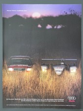 2004 PRINT AD Audi RS6 (SCCA Speed World) & R8 (American Le Mans) 