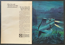 1967 Reynolds Aluminum Richmond Virginia Aluminaut Submarine Vintage Print Ad picture