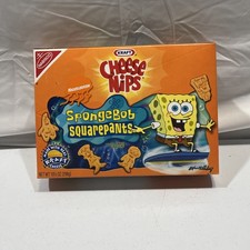 Vintage SpongeBob Squarepants Cheese Nips Nabisco Nickelodeon Sealed 2002 picture