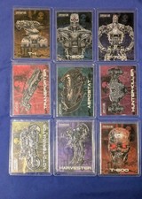 2009 Topps Terminator Salvation Embossed Foil COMPLETE 9 Card CHROME Set NM-M picture