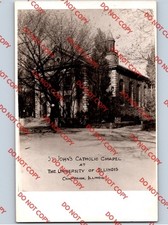 c1935 St John’s Catholic Chapel University Of Illinois Champaign IL RPPC Photo picture