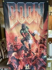Doom 5ft Flag PC 1993 id Software Banner Poster picture