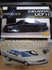 Lexus LS400 1/24 Aoshima Tamiya Model Car Kit Fabless Full Aero, Gold Wheels picture