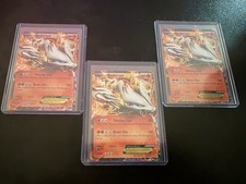 Reshiram EX Holo Ultra Rare Pokémon Card Legendary Treasures 29/113 (Lot Of 3) picture