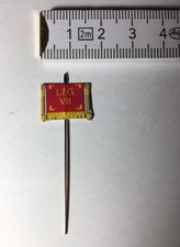 1x 28mm Ancient Roman Banner Vexillum 7th Legion VII on metal pole spear head picture