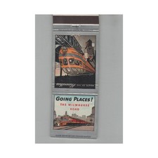 Matchbook Cover Railroad The Milwaukee Road Going Places picture