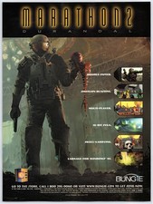 Marathon 2 - PC Game - Vintage Original Print Ad/Poster Bungie Promo Art 1996 picture
