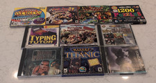 VINTAGE PC SOFTWARE GAME LOT (10) STAR WARS DARK FORCES KNIGHTS & MERCHANTS + picture