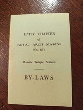 Unity Chapter of Royal Arch Masons No. 661 Temple Seaham Freemasonry masonic/496 picture