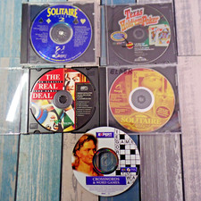 LOT OF 5 Hoyle Casino Solitaire Texas Hold Em Sierra Vintage Windows/Mac PC Game picture