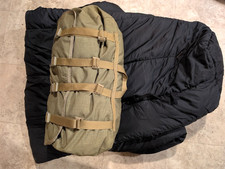 USMC Military Black Extreme Cold Weather Outer Sleeping Bag With LBT Stuff Sack picture