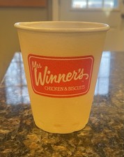 Vintage Mrs. Winner's Styrofoam Cup Chicken Biscuits Georgia Tennessee New x100 picture