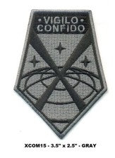 X-COM VIGILO CONFIDO - HOOK BACK GRAY PATCH - XCOM15V picture