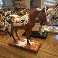 Painted Ponies Figurines, High Desert Horse Feathers, Signed rare 1E 0474 picture