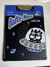 Vintage Sanrio 1997 Badtz Maru Clipboard School Sanrio School Flight Plan Black picture