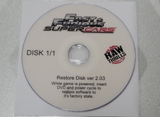 Fast & Furious Super Cars Raw Thrills Recovery Disk DVD V2.03 for Arcade Game picture