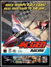 2000 NGEN Racing PlayStation Jet Fighter Combat Game Full Page Print Ad picture