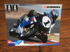 Vintage Poster Card 2001 Mat Mladin Yoshimura Suzuki GSX-R750 AMA Superbike picture