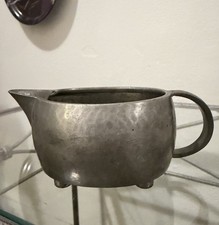 Vintage Liberty & Co 5” TUDRIC English Pewter Footed Creamer picture