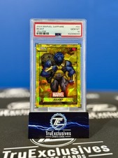 2024 Topps Chrome Marvel Beast Gold Sapphire 1/75 PSA 10  X-Men picture