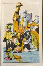 DARREL ANDERSON Art, Original Color Guide, Cascade Comix Monthly back cover 1979 picture